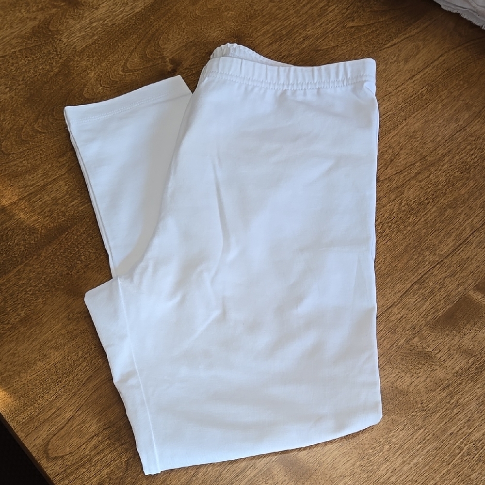 J Jill Pima Cotton Capri Leggings, NWY, White, Small